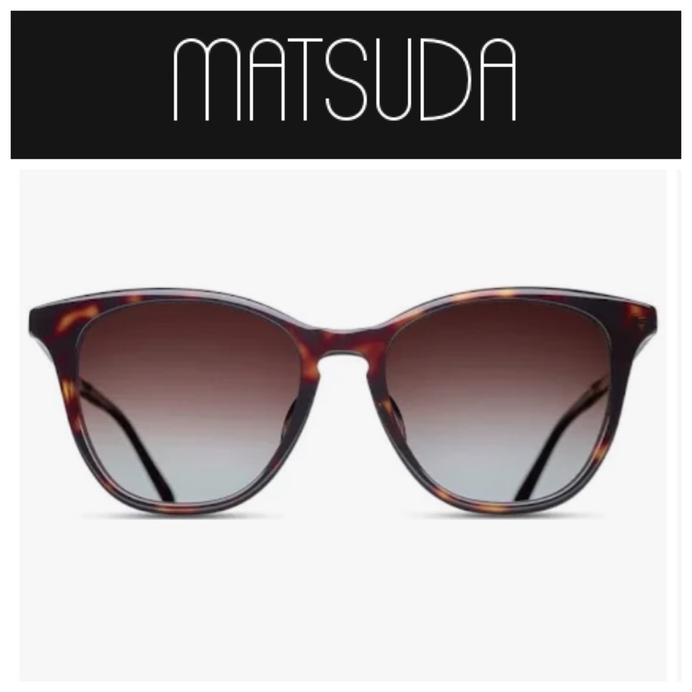 MATSUDA Japanese Cat Eye Sunglasses Dark Tortoise NEW